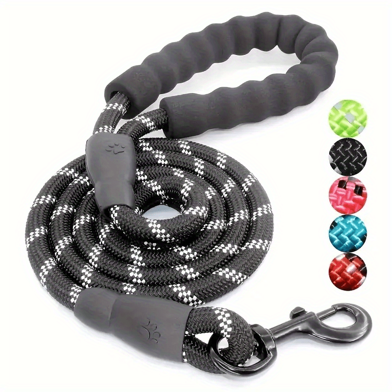 Durable Reflective Dog Leash - Adjustable & Heavy Duty, Strong Leash for All Dog Sizes, Night Safety & Comfort