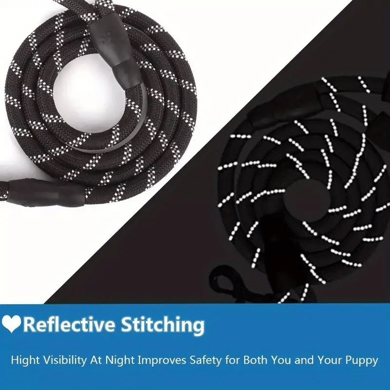 Durable Reflective Dog Leash - Adjustable & Heavy Duty, Strong Leash for All Dog Sizes, Night Safety & Comfort