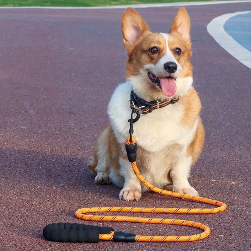 Durable Reflective Dog Leash - Adjustable & Heavy Duty, Strong Leash for All Dog Sizes, Night Safety & Comfort