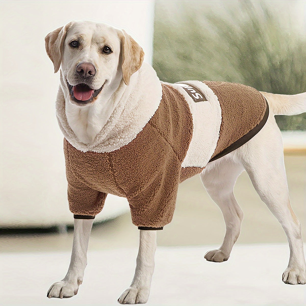 Cozy Knit Pet Hoodie – Warm Winter Coat for Medium to Large Dogs, Soft & Stylish Sweatshirt