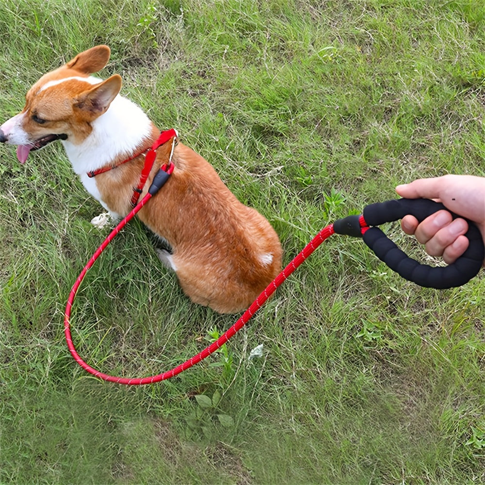 Durable Reflective Dog Leash - Adjustable & Heavy Duty, Strong Leash for All Dog Sizes, Night Safety & Comfort