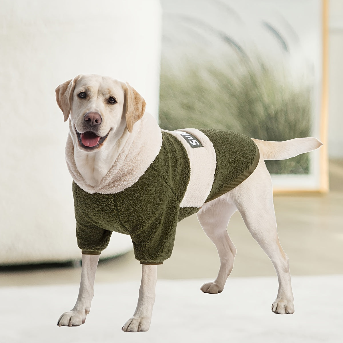 Cozy Fleece Hoodie for Dogs and Cats – Warm Winter Pet Sweatshirt for Cold Weather Comfort