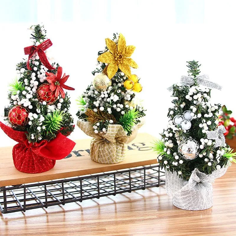 20cm Tabletop Christmas Tree Ornaments Bowknot Foam Ball Christmas Flower Ball Living Room Bedroom Holiday DIY Xmas Party Decor