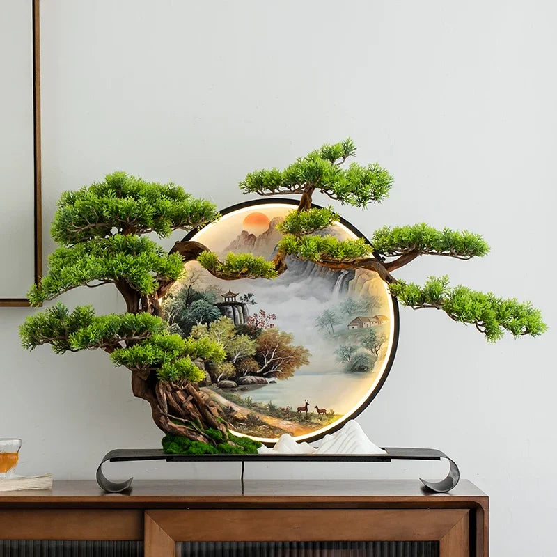 Ornament green plant simulation welcome pine hotel porch landscaping decoration housewarming gift