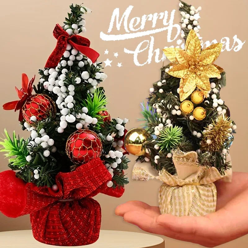 20cm Tabletop Christmas Tree Ornaments Bowknot Foam Ball Christmas Flower Ball Living Room Bedroom Holiday DIY Xmas Party Decor