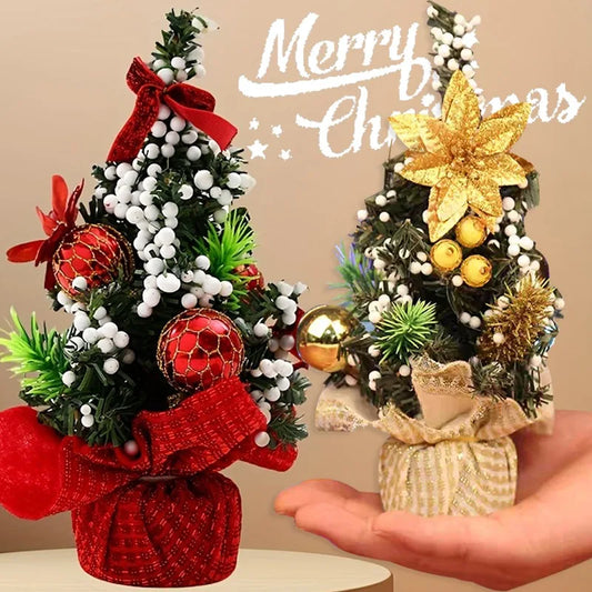 20cm Tabletop Christmas Tree Ornaments Bowknot Foam Ball Christmas Flower Ball Living Room Bedroom Holiday DIY Xmas Party Decor