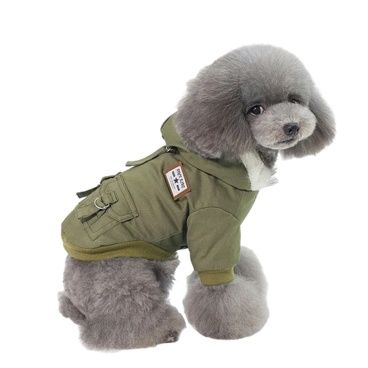 Cozy Winter Dog Jacket for Small & Medium Dogs - Furry Hoodie Coat for Yorkies, Chihuahuas, Shih Tzus & Puppies