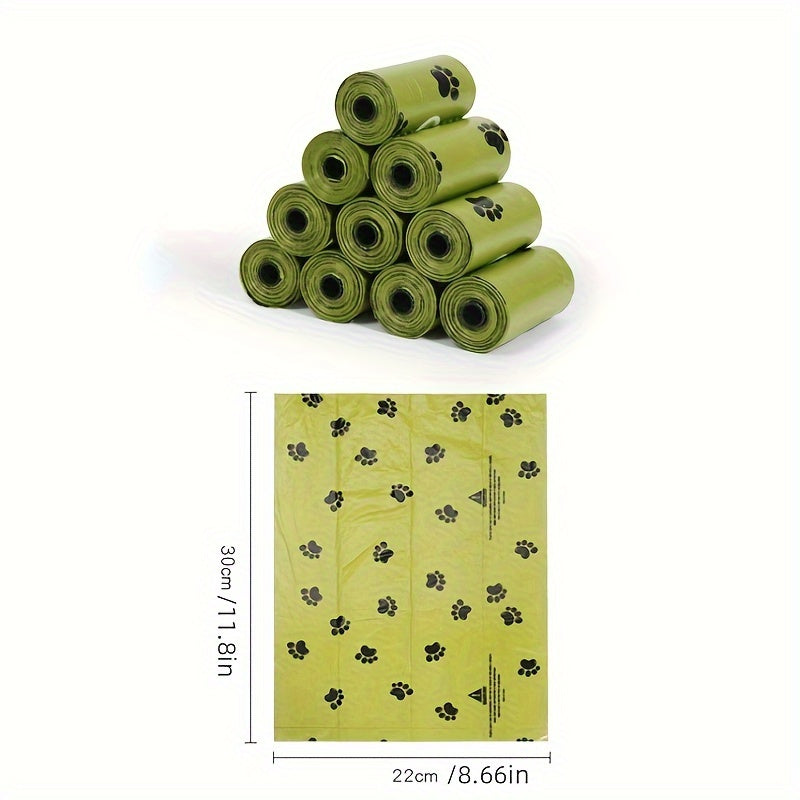 Leak-Proof Dog Poop Bags - 36 Rolls (540 Bags) with Paw Print Design, Strong & Eco-Friendly Waste Disposal Bags for Dogs