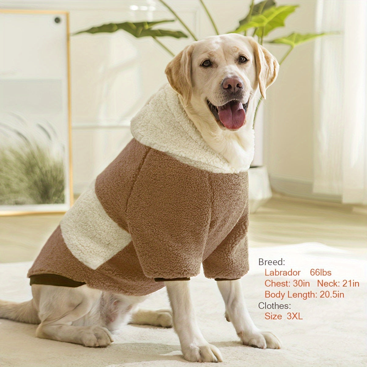 Cozy Knit Pet Hoodie – Warm Winter Coat for Medium to Large Dogs, Soft & Stylish Sweatshirt